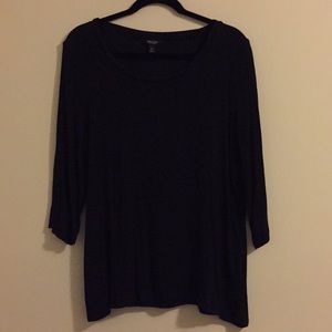 VERA WANG 3/4 LENGTH SLEEVE TEE